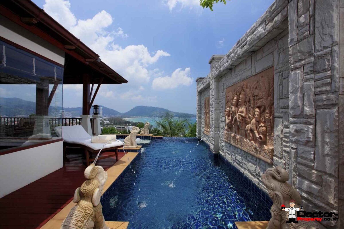 Magnificent 3 Bedroom Sea View Villa - L´Orchidee Residences - Patong Beach - Phuket West - for sale